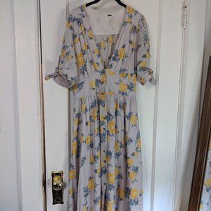 Free People Love Of My Life Floral Midi Dress